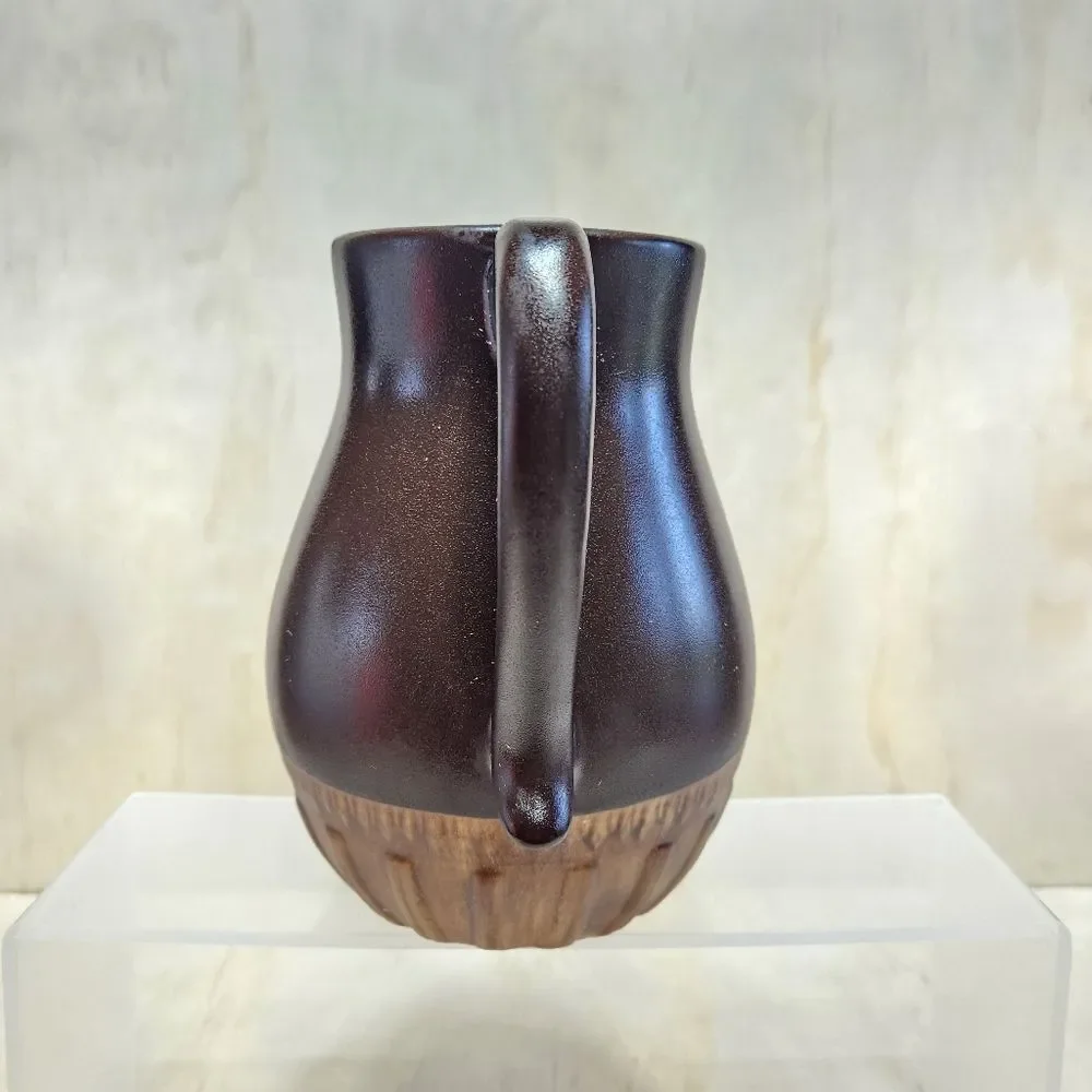 Tender Heart Treasures Ceramic Pitcher Brown Tan 1999 Vintage